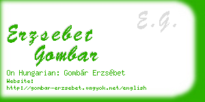 erzsebet gombar business card